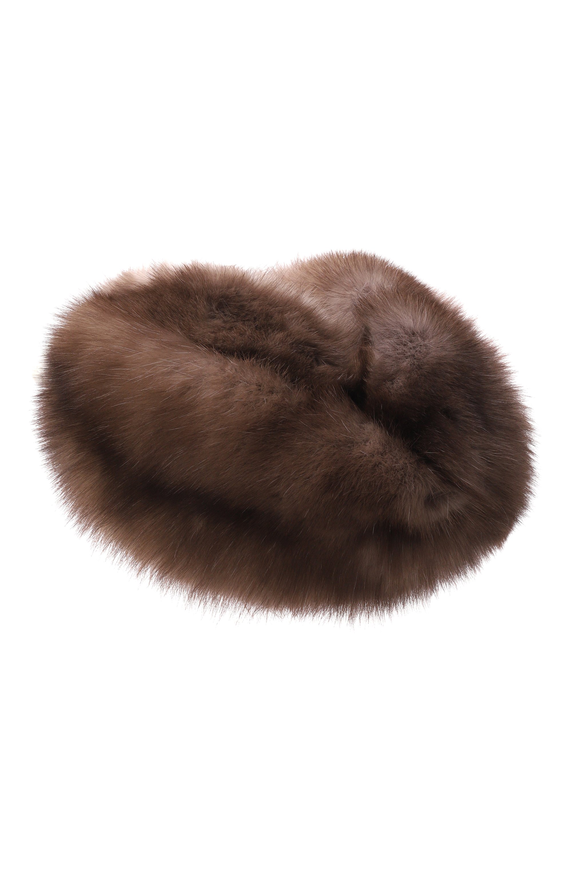 Меховая чалма из соболя MVST коричневого цвета по цене 319000 руб., арт. MH-04 SABLE WILD NO SILVER, фото 1 Меховая чалма из соболя MVST, арт. MH-04 SABLE WILD NO SILVER, фото 1