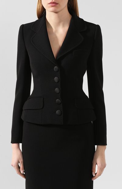 Жакет DOLCE & GABBANA черного цвета по цене 275000 руб., арт. F28RLT/FURF0, фото 3 Жакет DOLCE & GABBANA, арт. F28RLT/FURF0, фото 3