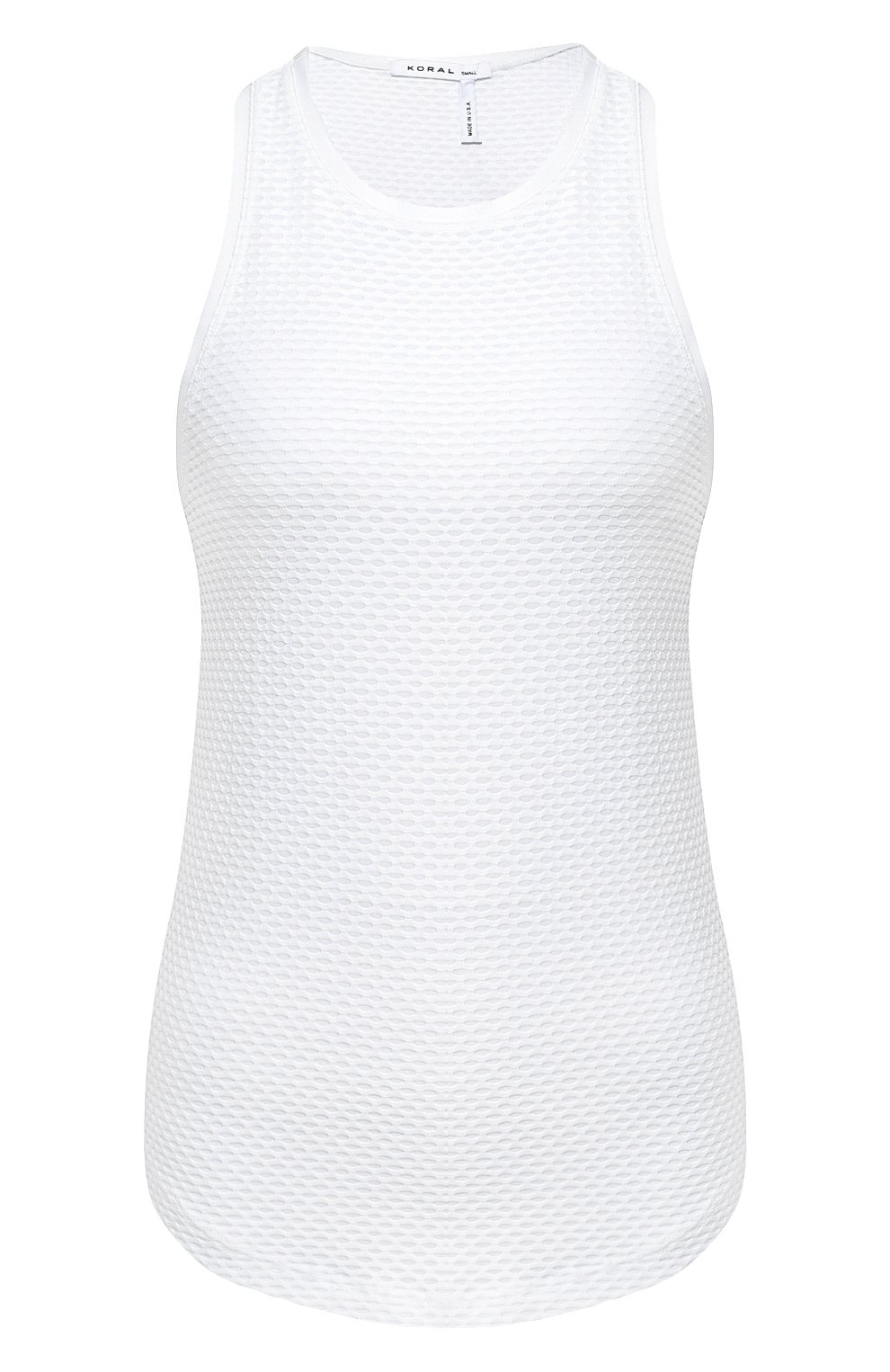 Майка KORAL белого цвета по цене 5955 руб., арт. A6057K06, фото 1 Майка KORAL, арт. A6057K06, фото 1