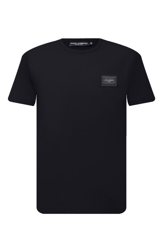 Хлопковая футболка Dolce & Gabbana G8KJ9T/FU7EQ Синий G8KJ9T/FU7EQ