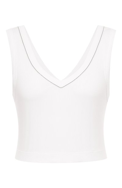 Женская хлопковая майка BRUNELLO CUCINELLI, арт. MG902FP102