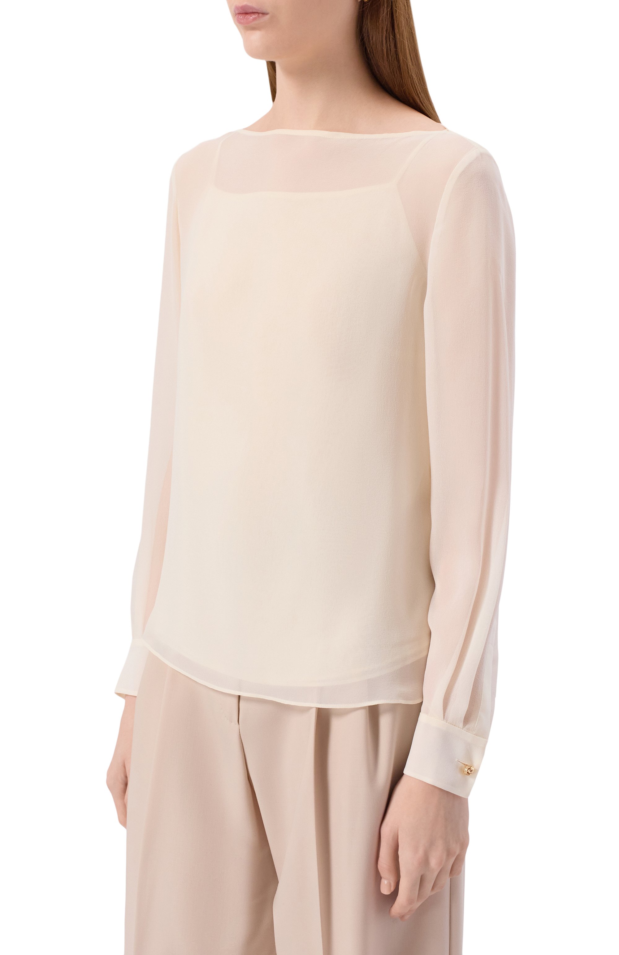 Шелковая блузка MAX MARA STUDIO, арт. DEMIEN, фото 3