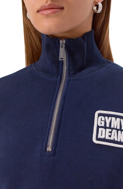 Хлопковый свитшот DSQUARED2 темно-синего цвета по цене 57600 руб., арт. S75GU0604/S25030, фото 5 Хлопковый свитшот DSQUARED2, арт. S75GU0604/S25030, фото 5