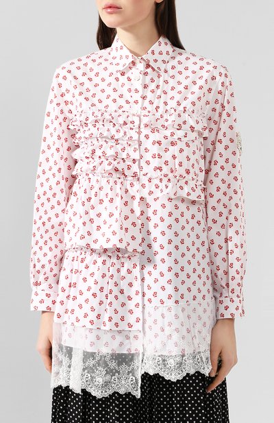 Блузка 4 moncler simone rocha MONCLER GENIUS красного цвета по цене 65500 руб., арт. E2-09W-55202-00-54ACW, фото 3 Блузка 4 moncler simone rocha MONCLER GENIUS, арт. E2-09W-55202-00-54ACW, фото 3