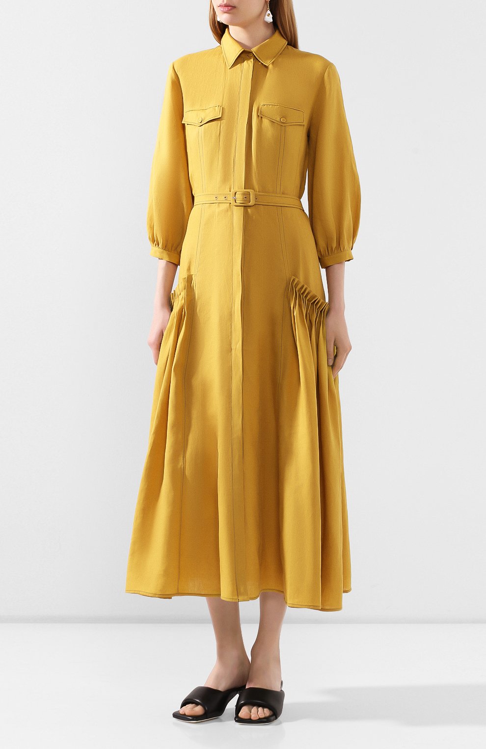 Льняное платье GABRIELA HEARST, арт. 220441/LA001/38, фото 3