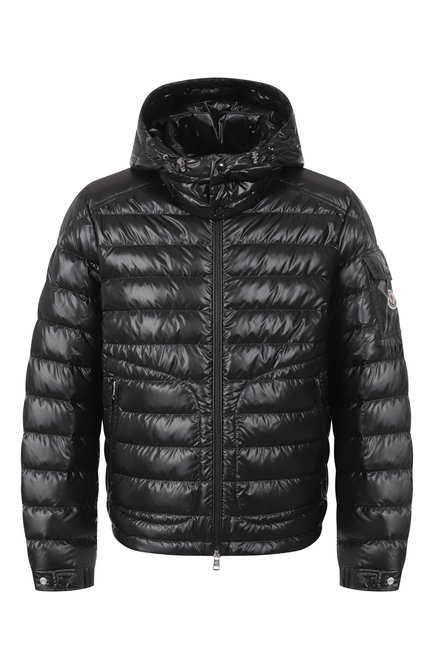 Мужская куртка MONCLER черного цвета, арт. 1A00020/595ZJ | Фото 1 (Материал подклада: Синтетический материал; Длина (верхняя одежда): Короткие; Материал внешний: Синтетический материал; Материал утеплителя: Пух и перо; Материал сплава: Проставлено; Рукава: Длинные; Драгоценные камни: Проставлено)