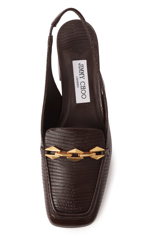 Кожаные туфли Diamond Tilda 45 Jimmy Choo DIAM0ND TILDA SB 45/CWN Коричневый  DIAM0ND TILDA SB 45/CWN Фото 6