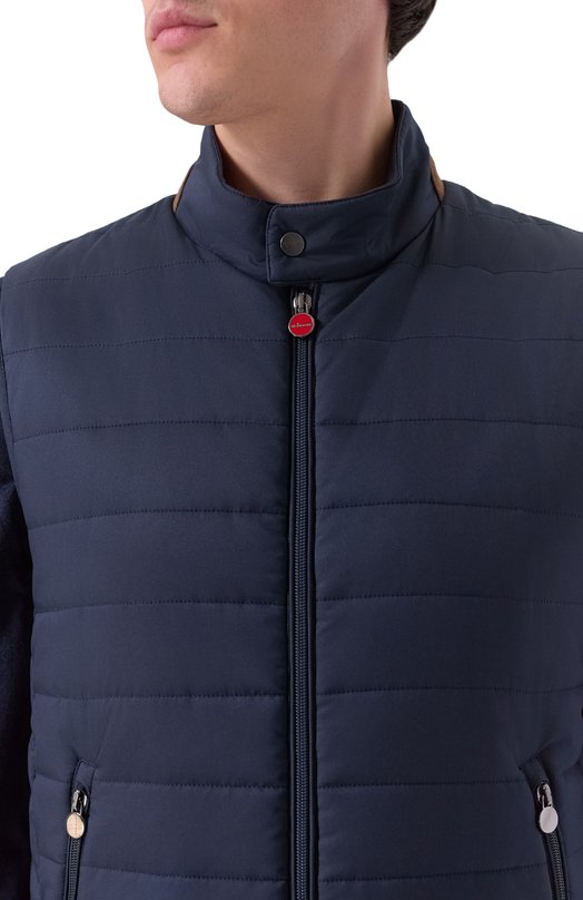 Утепленный жилет Kiton UW2195V0422H02/48-60 Синий  UW2195V0422H02/48-60 Фото 5