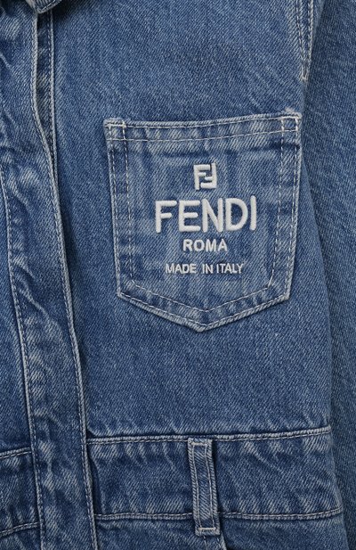 Джинсовое платье-рубашка FENDI, арт. JFB641/AMHX/8-12+, фото 3