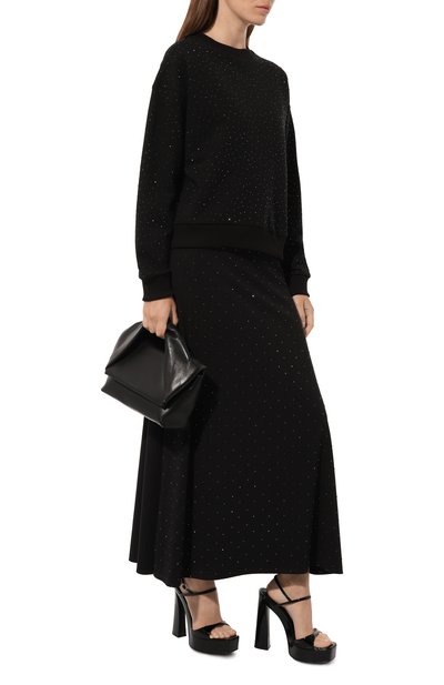 Хлопковый свитшот FLASHIN черного цвета по цене 15900 руб., арт. FS24CRS, фото 2 Хлопковый свитшот FLASHIN, арт. FS24CRS, фото 2