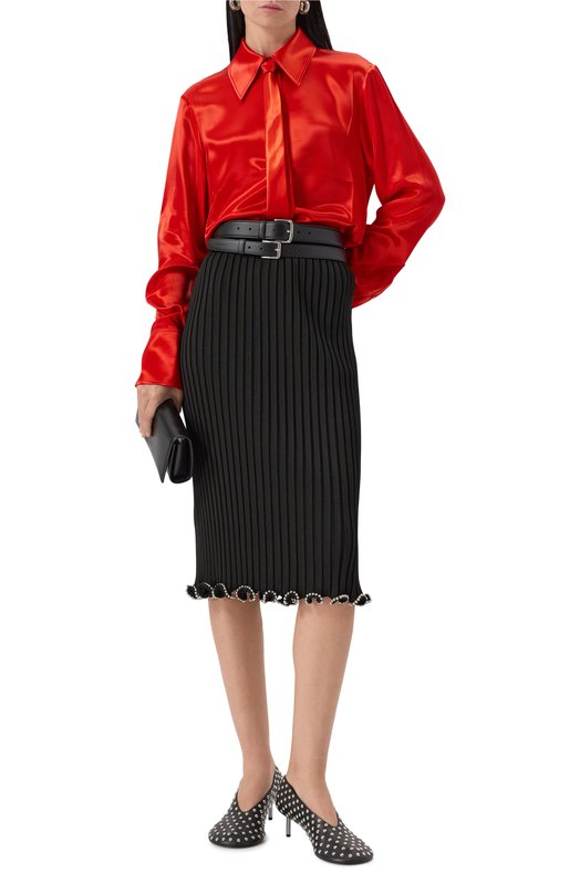 Юбка из вискозы Jil Sander J03MA0233-J18346 Чёрный  J03MA0233-J18346 Фото 2