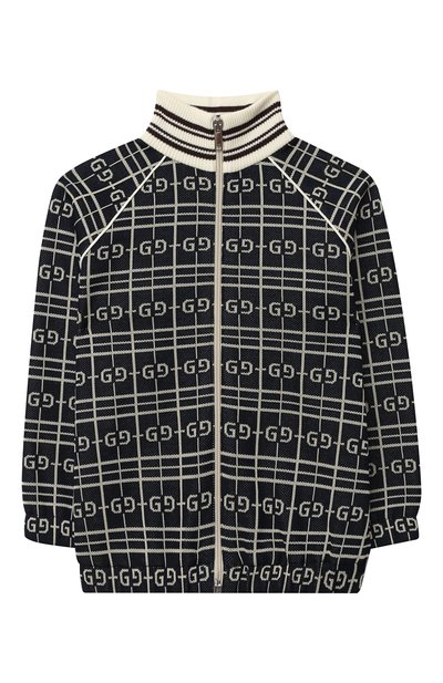 Хлопковая толстовка GUCCI темно-синего цвета по цене 65850 руб., арт. 626298/XJCPK, фото 1 Хлопковая толстовка GUCCI, арт. 626298/XJCPK, фото 1