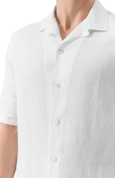Льняная рубашка BRUNELLO CUCINELLI, арт. MM6840615, фото 5