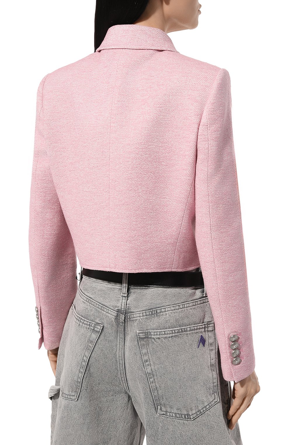 Твидовый жакет JUUN.J розового цвета по цене 79150 руб., арт. JW4211W03, фото 4 Твидовый жакет JUUN.J, арт. JW4211W03, фото 4