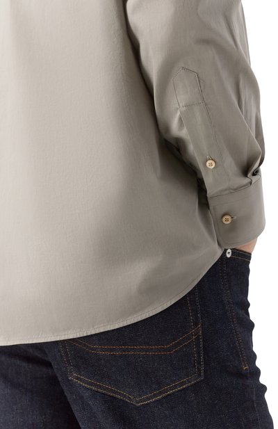 Хлопковая рубашка BRUNELLO CUCINELLI, арт. MA6740627, фото 5