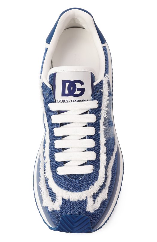 Текстильные кроссовки DG Cushion Dolce & Gabbana CK2288/A6D44 Синий  CK2288/A6D44 Фото 6