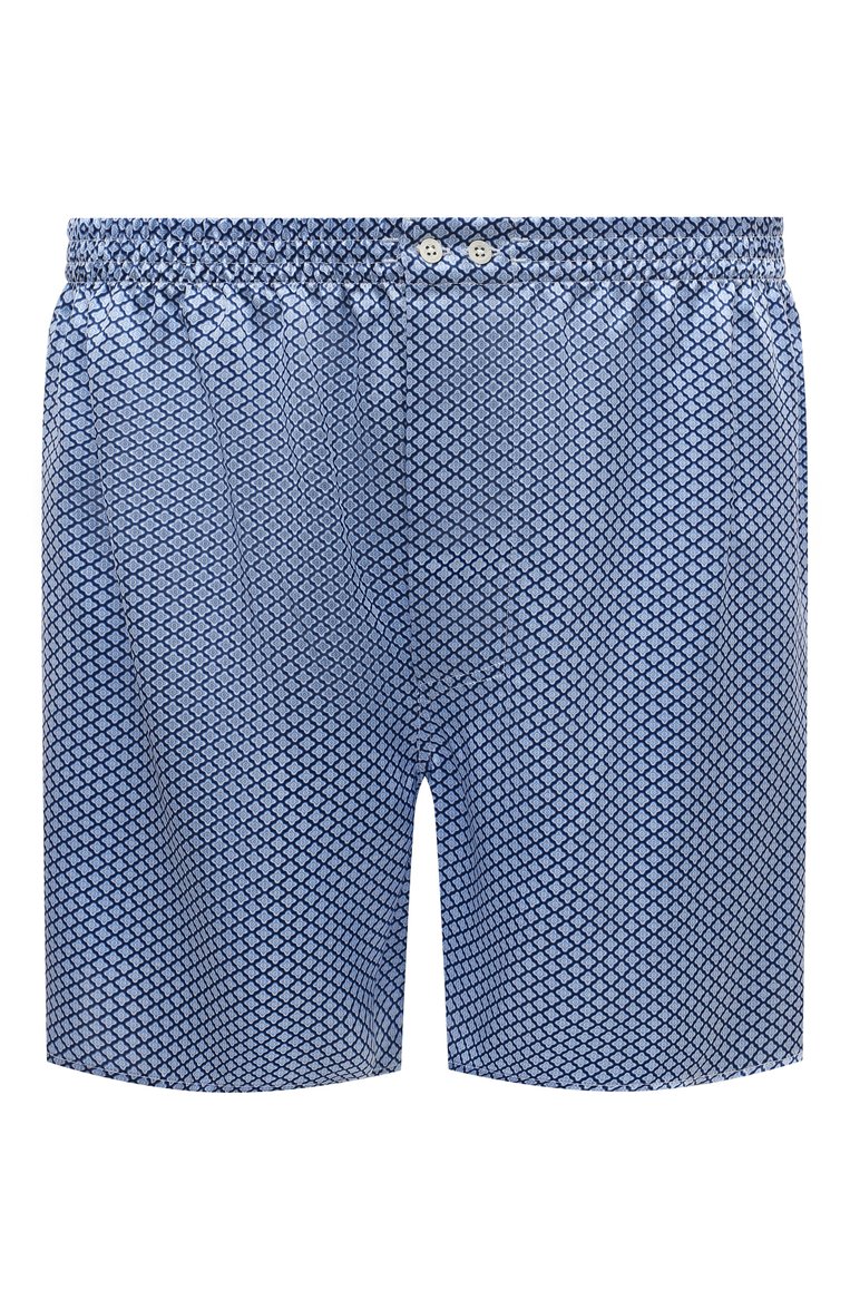 Мужские шелковые боксеры ZIMMERLI синего цвета, арт. 6000-75134/XXL | Фото 1 (Нос: Не проставлено; Материал внешний: Шелк; Мужское Кросс-КТ: Трусы; Кросс-КТ: бельё; Трусы М: Трусы-шорты)