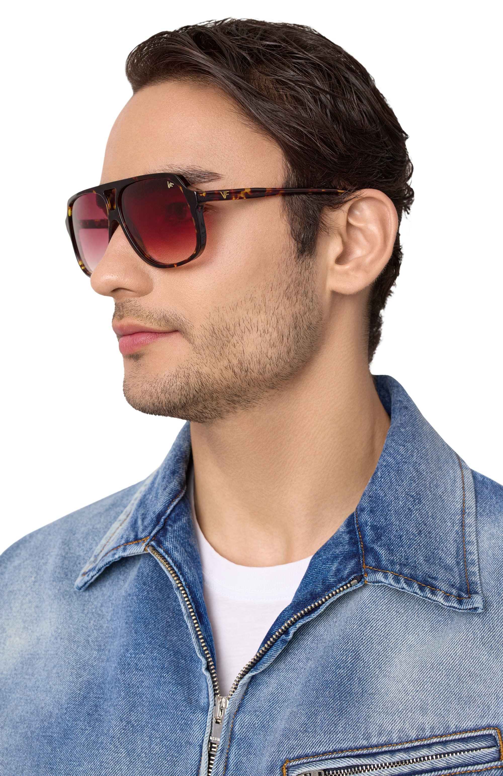 Солнцезащитные очки VINTAGE FRAMES, арт. KING SIZE BR0WN T0RT0ISE/BURGUNDY, фото 2