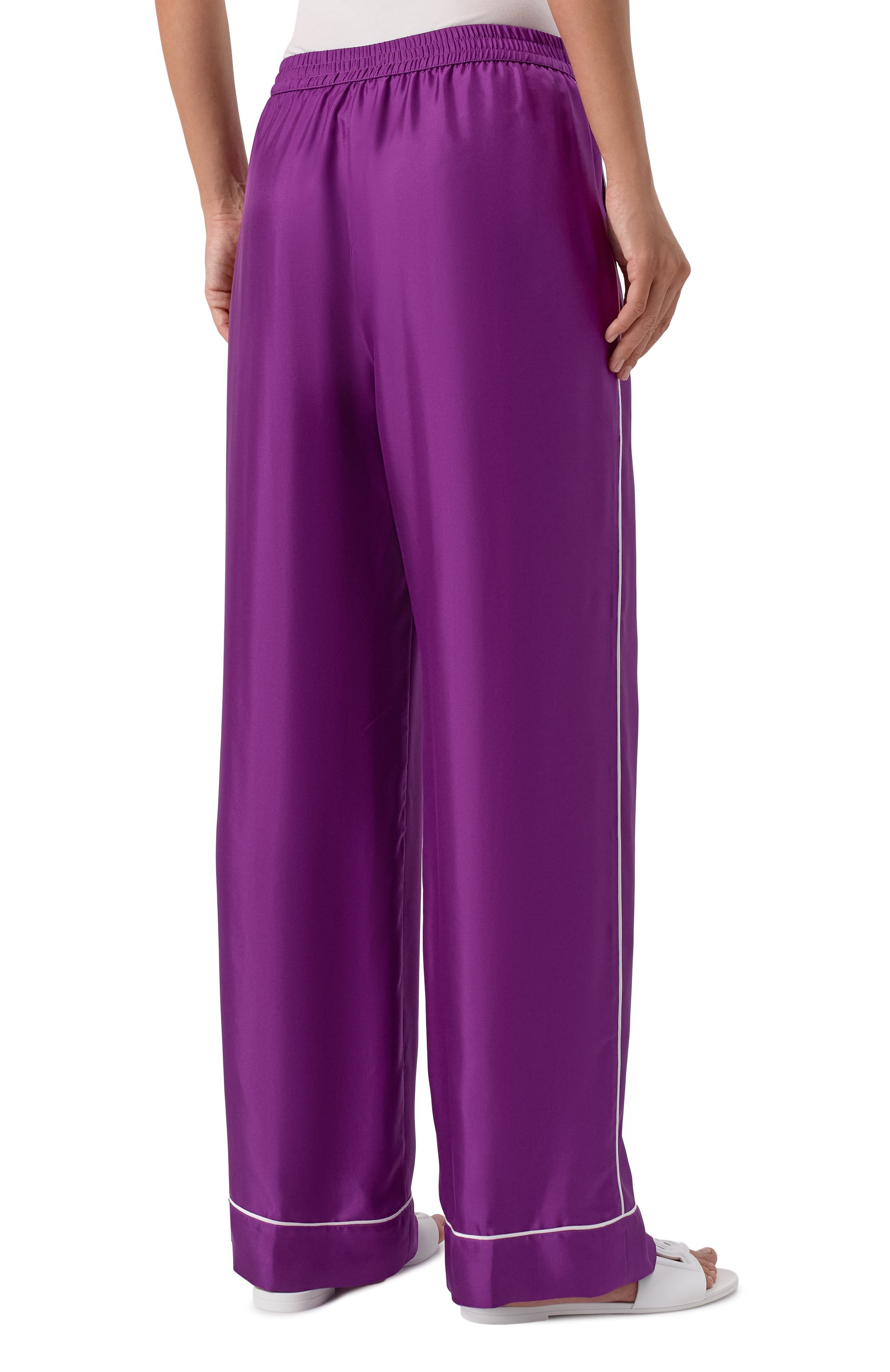 Шелковые брюки DOLCE & GABBANA, арт. FTAMPT/FU10S, фото 4