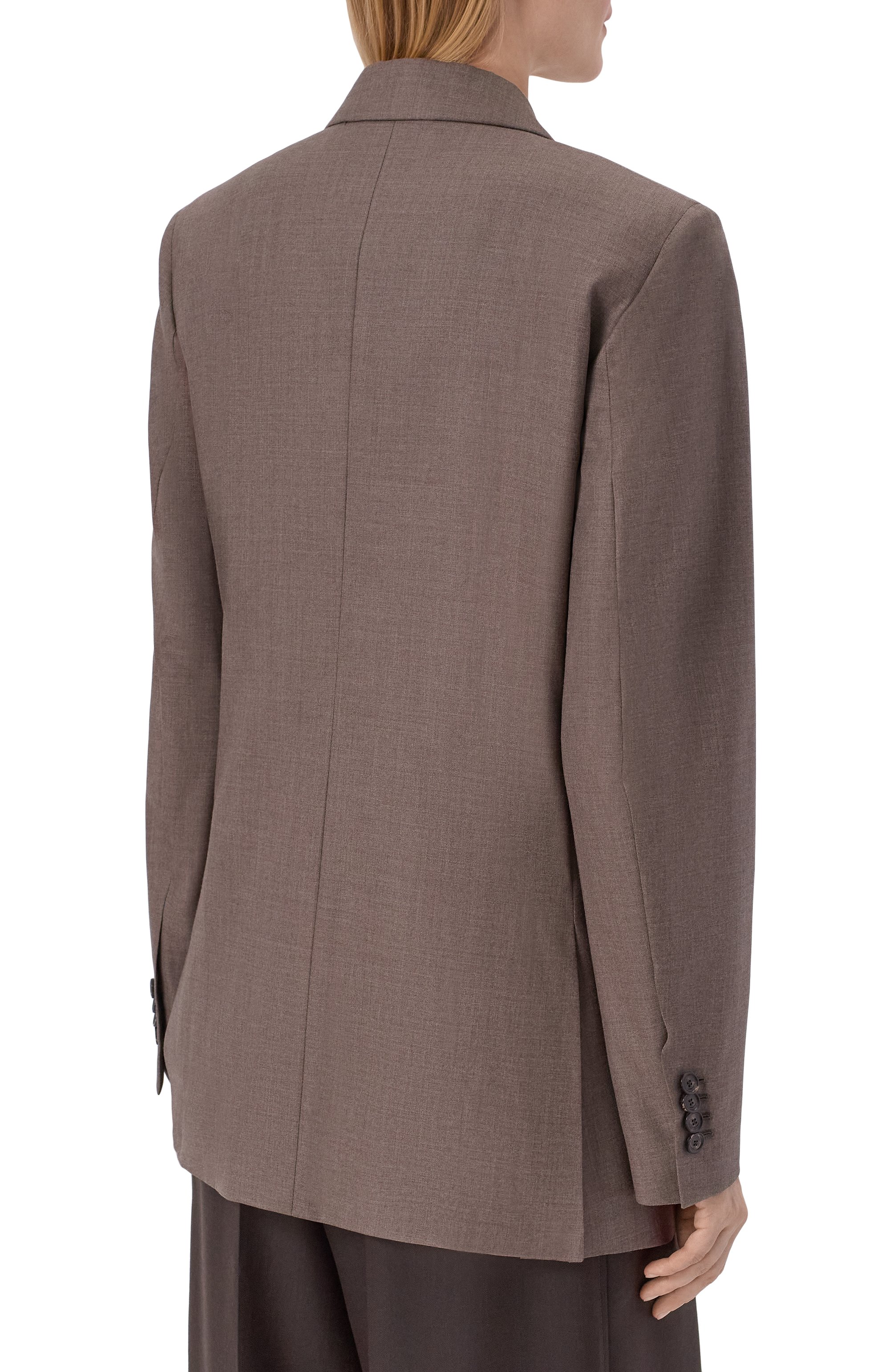 Шерстяной жакет LORO PIANA коричневого цвета по цене 512500 руб., арт. FA05954, фото 4 Шерстяной жакет LORO PIANA, арт. FA05954, фото 4