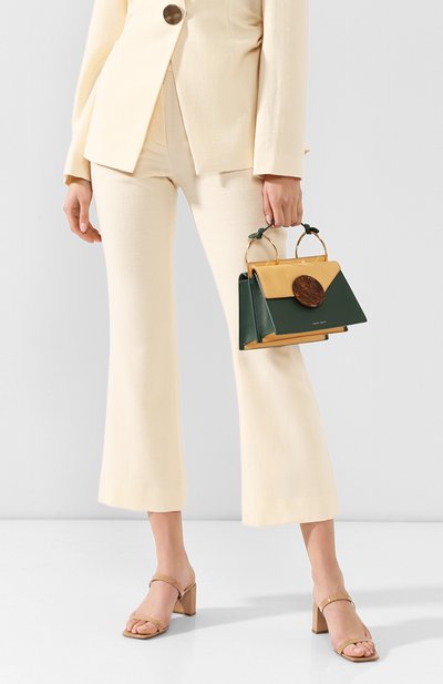 Сумка phoebe bis DANSE LENTE зеленого цвета по цене 45150 руб., арт. PH0EBE BIS/GARDEN H0NEY, фото 2 Сумка phoebe bis DANSE LENTE, арт. PH0EBE BIS/GARDEN H0NEY, фото 2