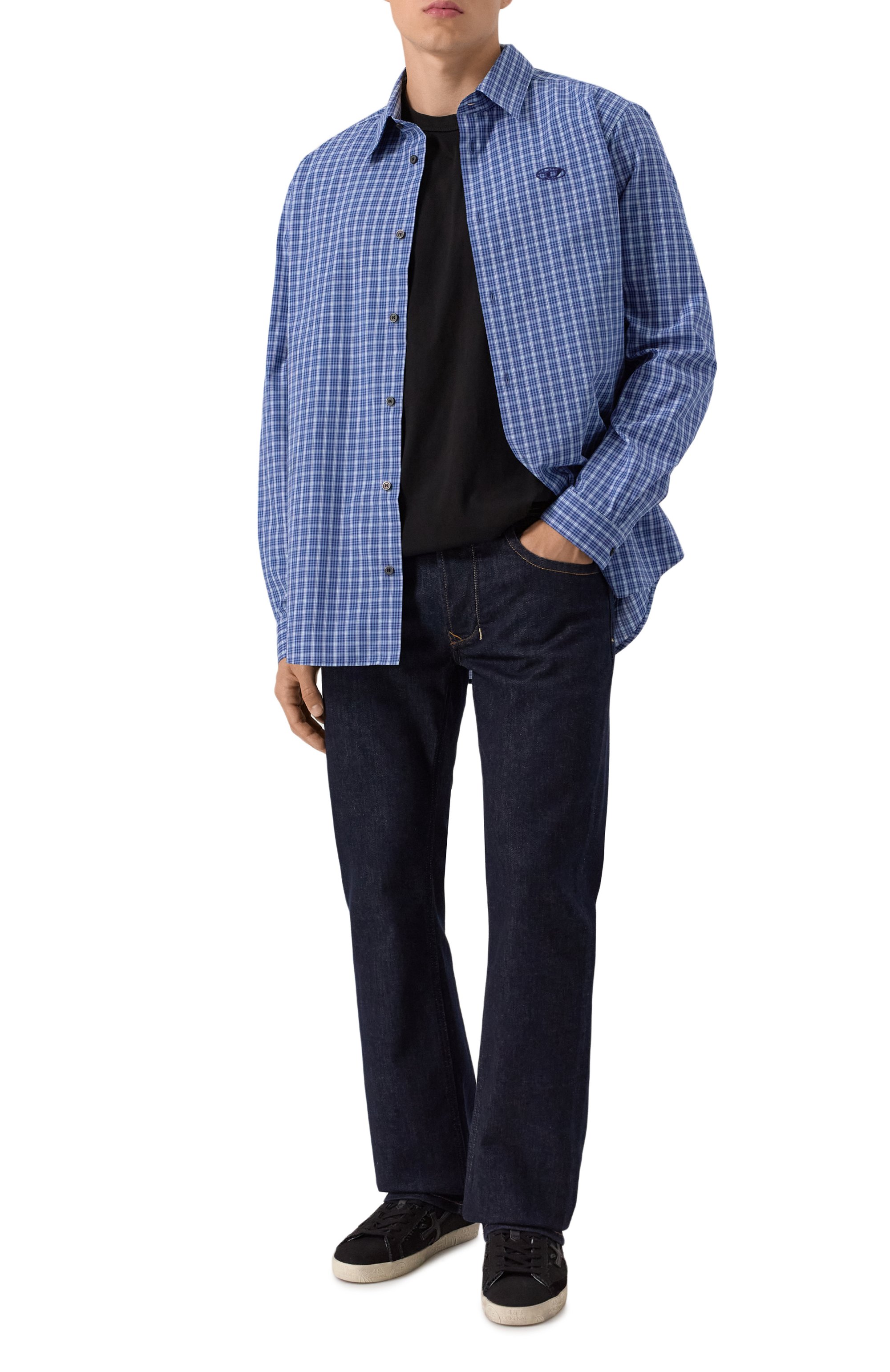 Хлопковая рубашка DIESEL, арт. A19437/0DLBV, фото 2