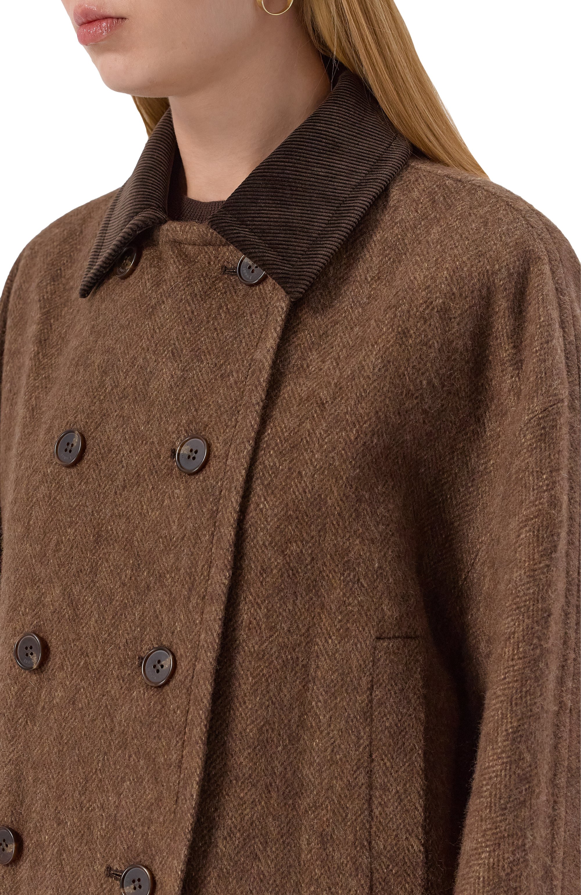 Полупальто из шерсти и льна JUUN.J, арт. JW5X30W52, фото 5