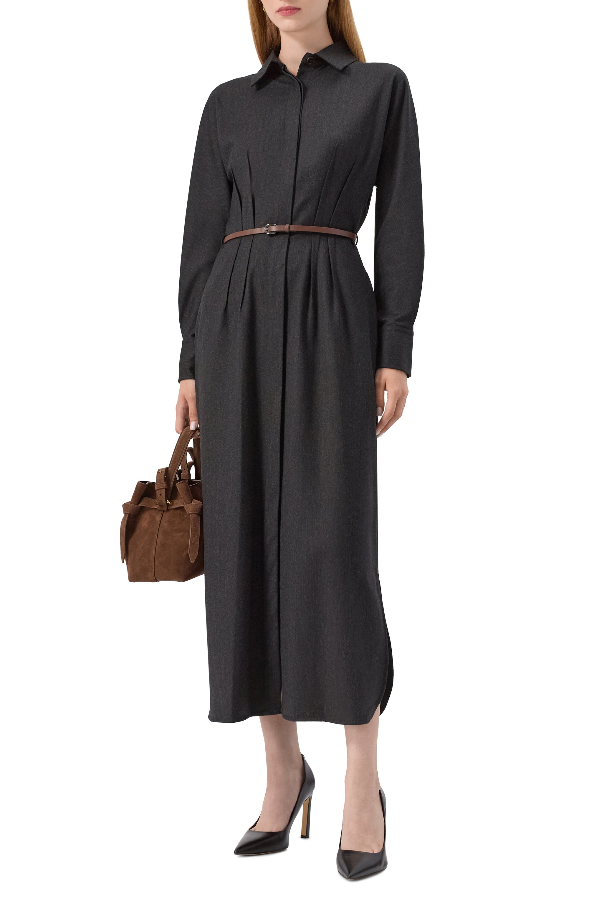 Платье из шерсти и вискозы ANTONELLI FIRENZE, арт. P6482/875B, фото 2