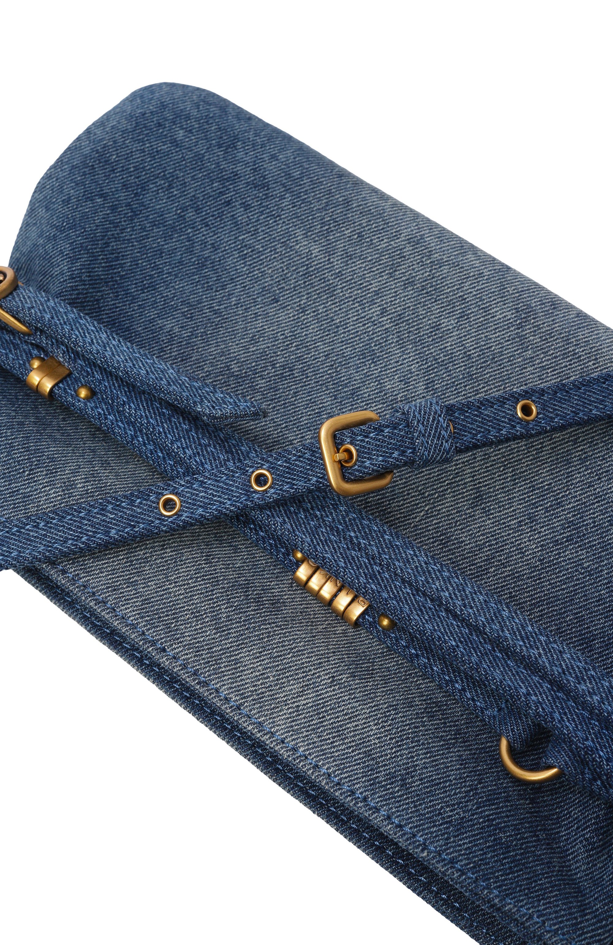 Сумка belt mini PINKO синего цвета по цене 29950 руб., арт. 106177/A31G, фото 6 Сумка belt mini PINKO, арт. 106177/A31G, фото 6