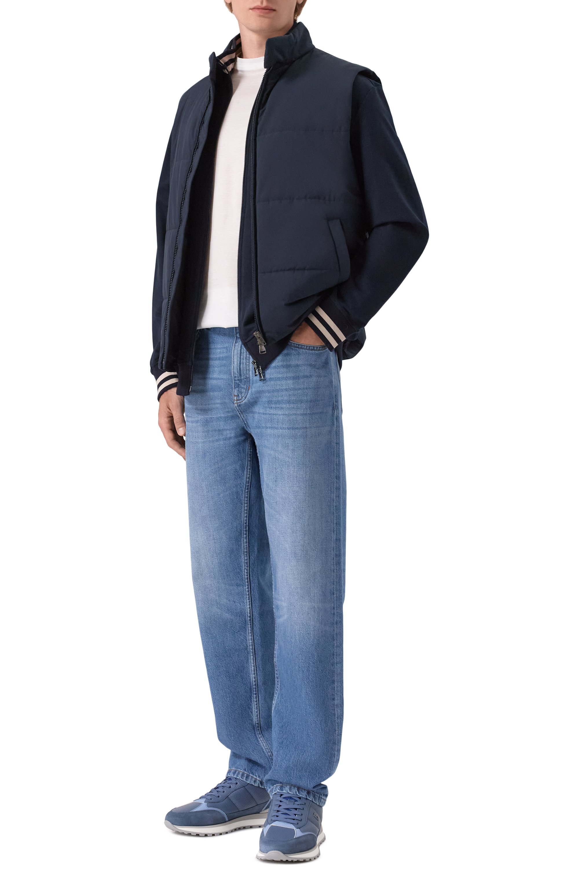 Кожаные кроссовки newport BOGNER синего цвета по цене 36600 руб., арт. 12621405, фото 2 Кожаные кроссовки newport BOGNER, арт. 12621405, фото 2