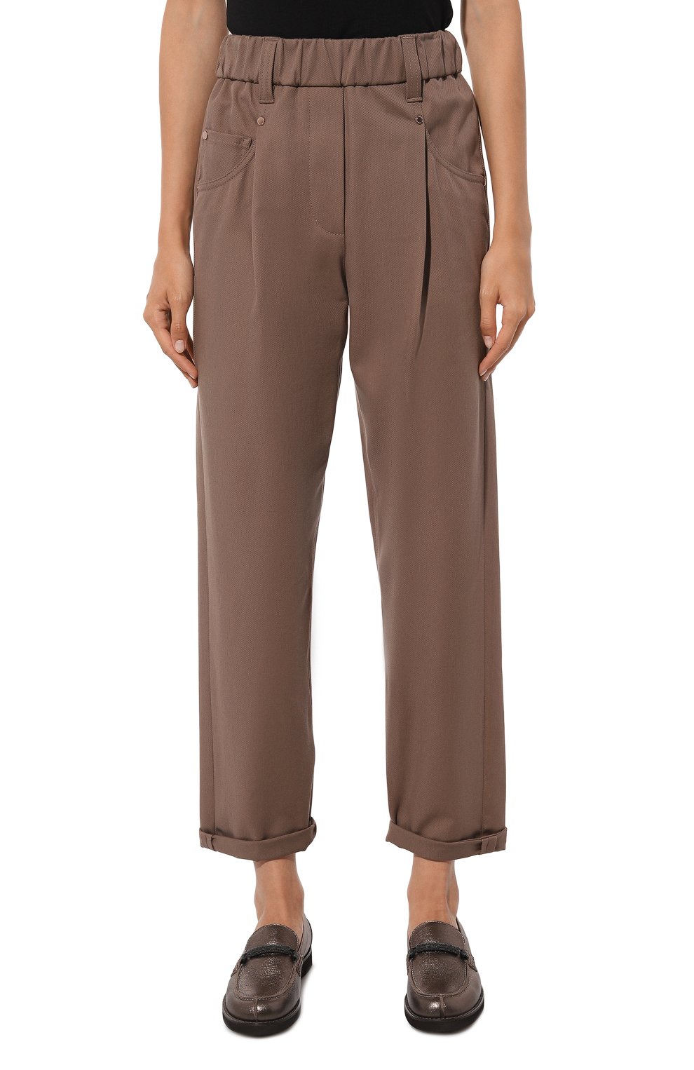 Хлопковые брюки BRUNELLO CUCINELLI, арт. MA126BP146, фото 3