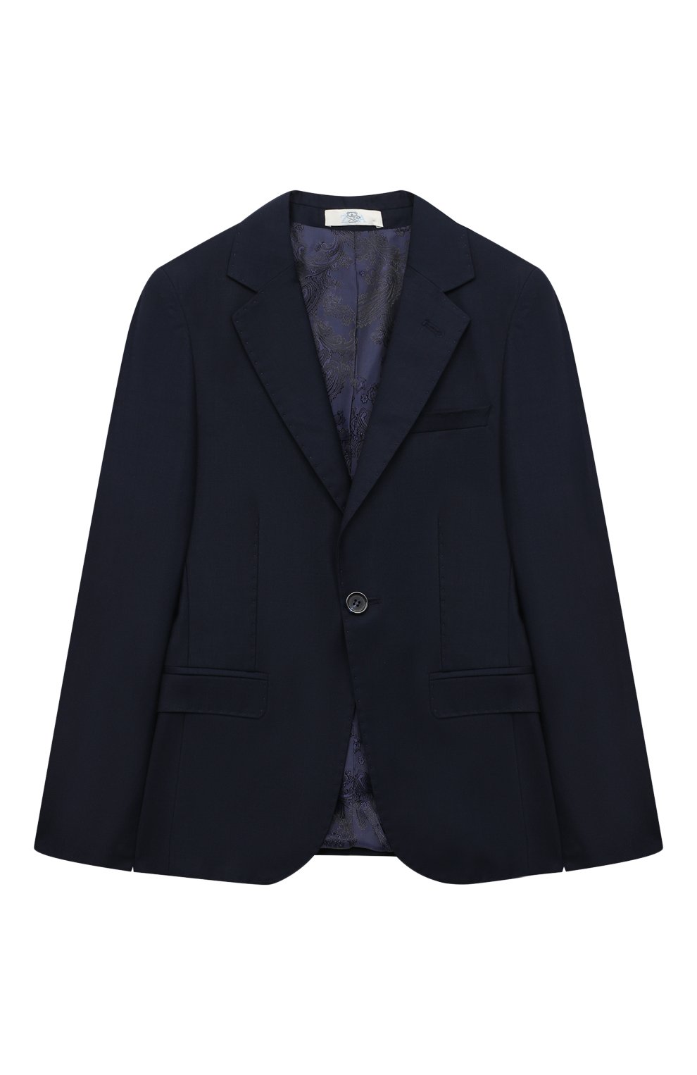 Шерстяной пиджак ZHANNA & ANNA темно-синего цвета по цене 13000 руб., арт. ZALB11102020, фото 1 Шерстяной пиджак ZHANNA & ANNA, арт. ZALB11102020, фото 1