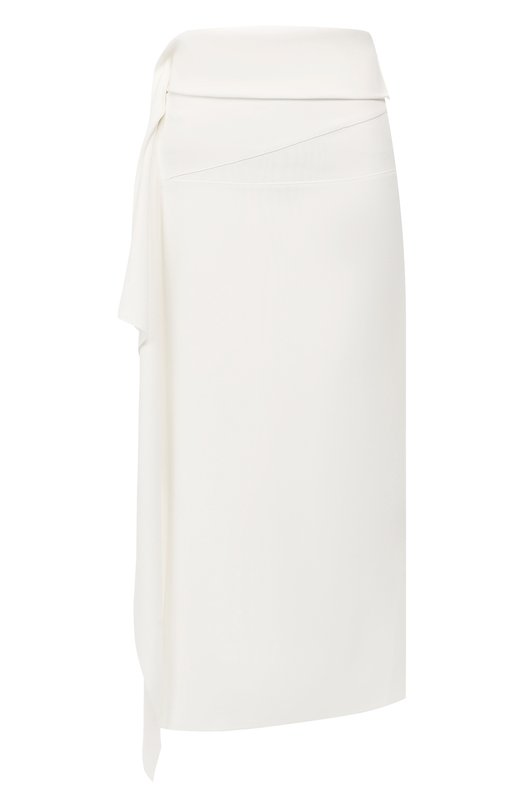

Юбка с оборкой Roland Mouret, Белый
