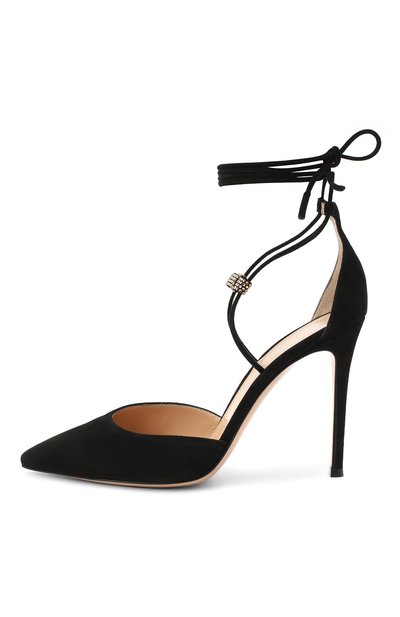 Замшевые туфли GIANVITO ROSSI, арт. G40255.15RIC.CAMNER0, фото 3