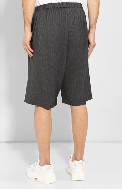 Шерстяные шорты BALENCIAGA серого цвета по цене 49200 руб., арт. 602336/TGT15, фото 4 Шерстяные шорты BALENCIAGA, арт. 602336/TGT15, фото 4