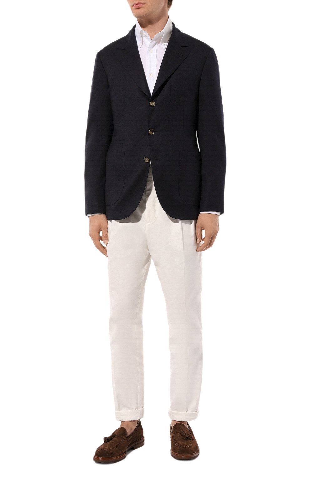 Шерстяной пиджак BRUNELLO CUCINELLI темно-синего цвета по цене 337000 руб., арт. ME2267BND, фото 3 Шерстяной пиджак BRUNELLO CUCINELLI, арт. ME2267BND, фото 3