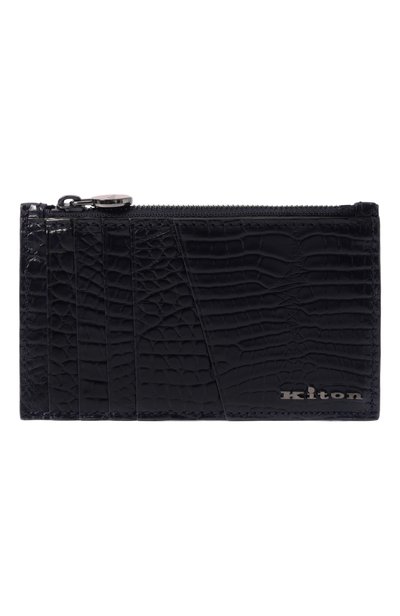 Мужской футляр для кредитных карт из кожи аллигатора KITON, арт. UPEA009N01243