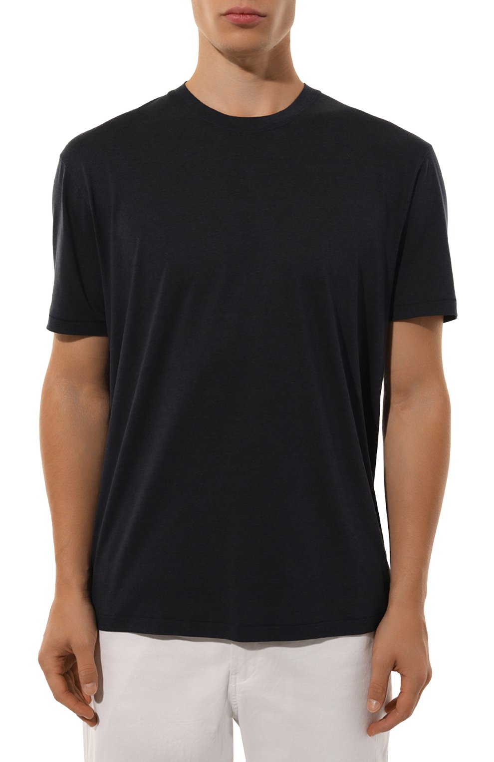 Футболка TOM FORD синего цвета по цене 29100 руб., арт. JMT002/JCS004, фото 3 Футболка TOM FORD, арт. JMT002/JCS004, фото 3
