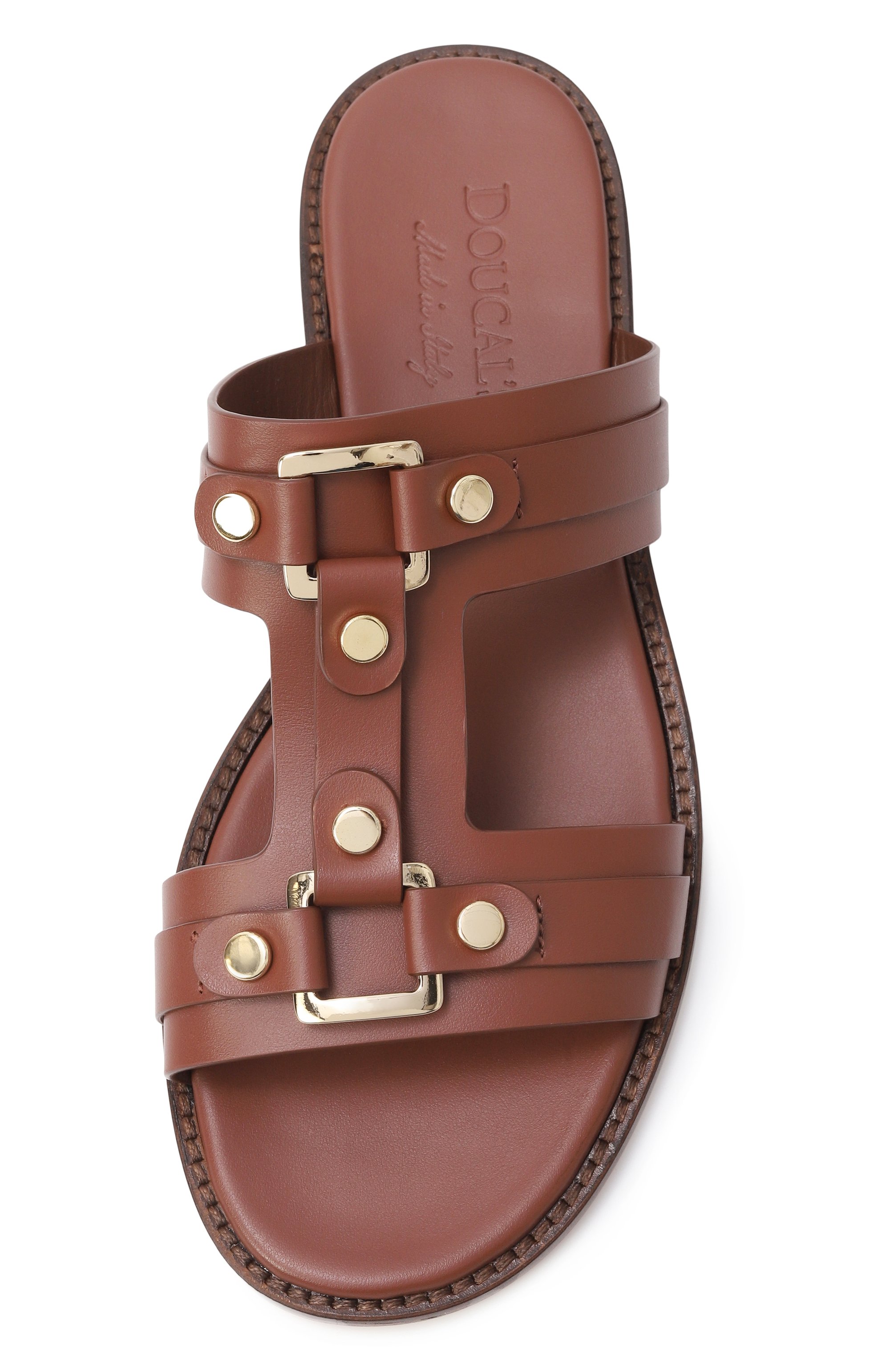 Кожаные шлепанцы DOUCAL'S, арт. DD8771MARNUF073, фото 6