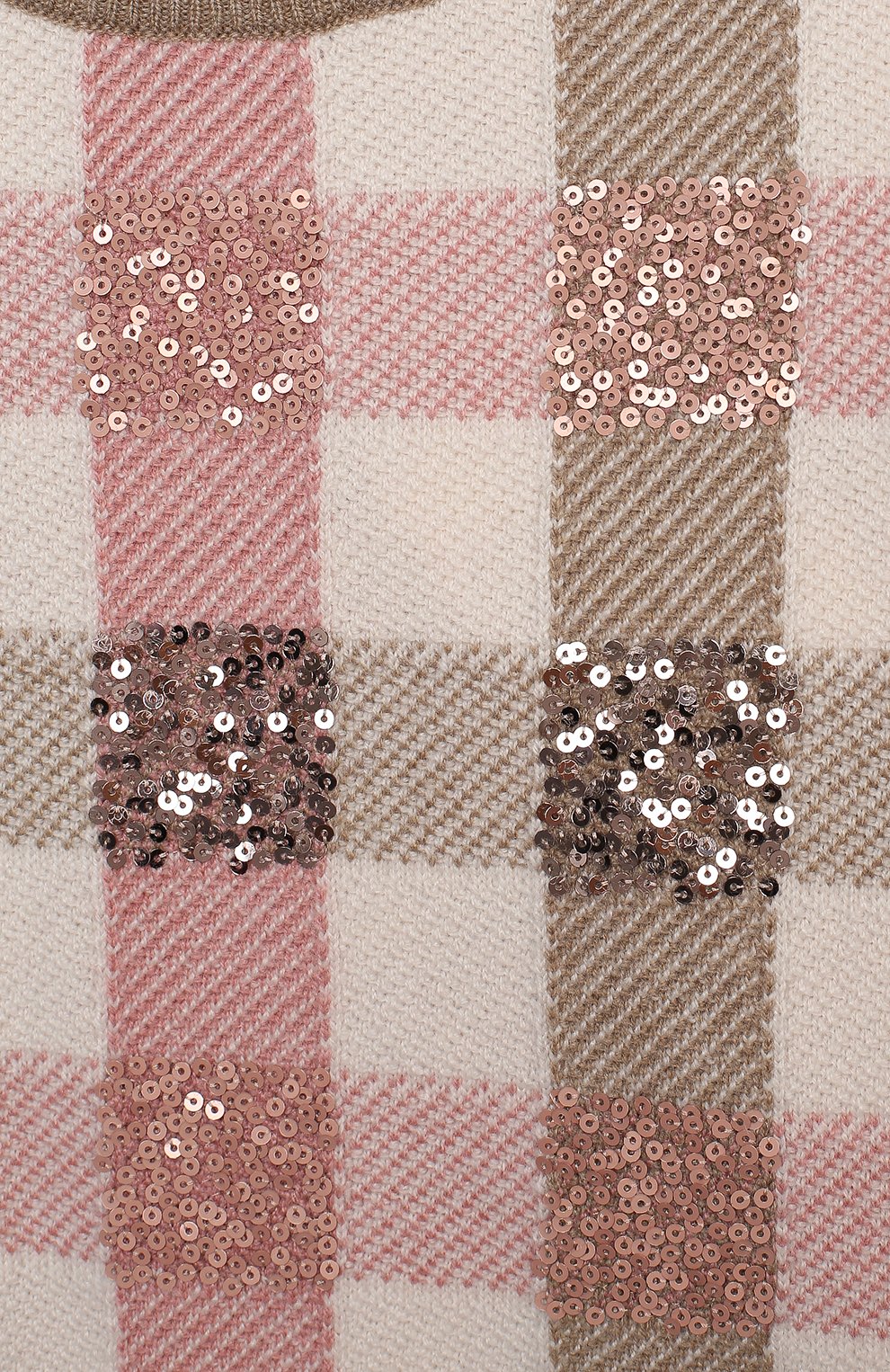 Пуловер из шерсти и кашемира BRUNELLO CUCINELLI розового цвета по цене 74600 руб., арт. B16M15300C, фото 3 Пуловер из шерсти и кашемира BRUNELLO CUCINELLI, арт. B16M15300C, фото 3