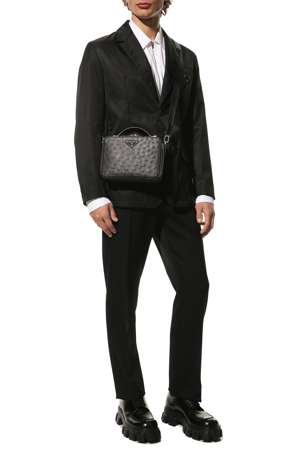 Сумка из кожи страуса PRADA, арт. 2VH069-K53-F0002-OMI, фото 7