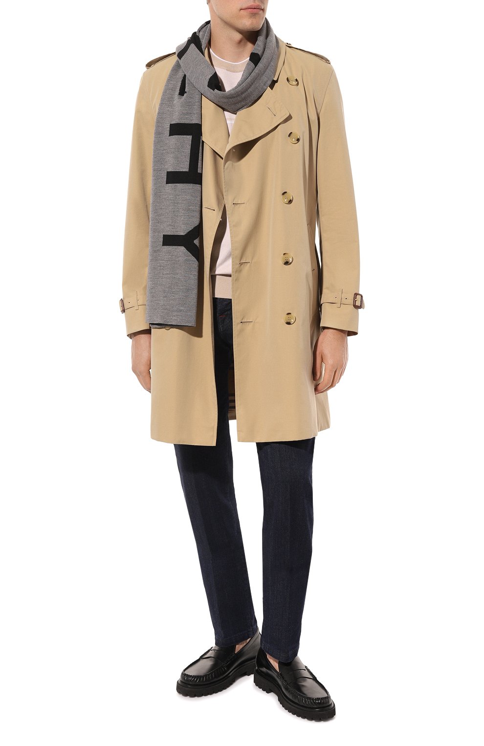 Шерстяной шарф GIVENCHY серого цвета по цене 39950 руб., арт. GV3018/U7124, фото 3 Шерстяной шарф GIVENCHY, арт. GV3018/U7124, фото 3