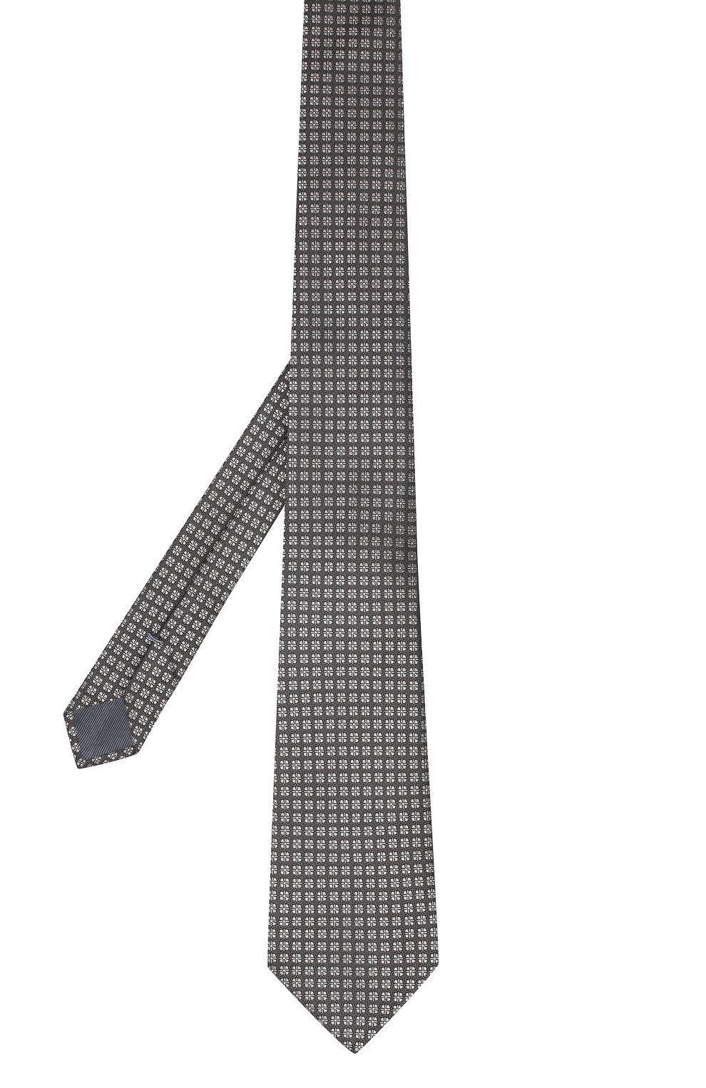 Шелковый галстук ZEGNA темно-серого цвета по цене 23700 руб., арт. Z6E05/1UM, фото 2 Шелковый галстук ZEGNA, арт. Z6E05/1UM, фото 2