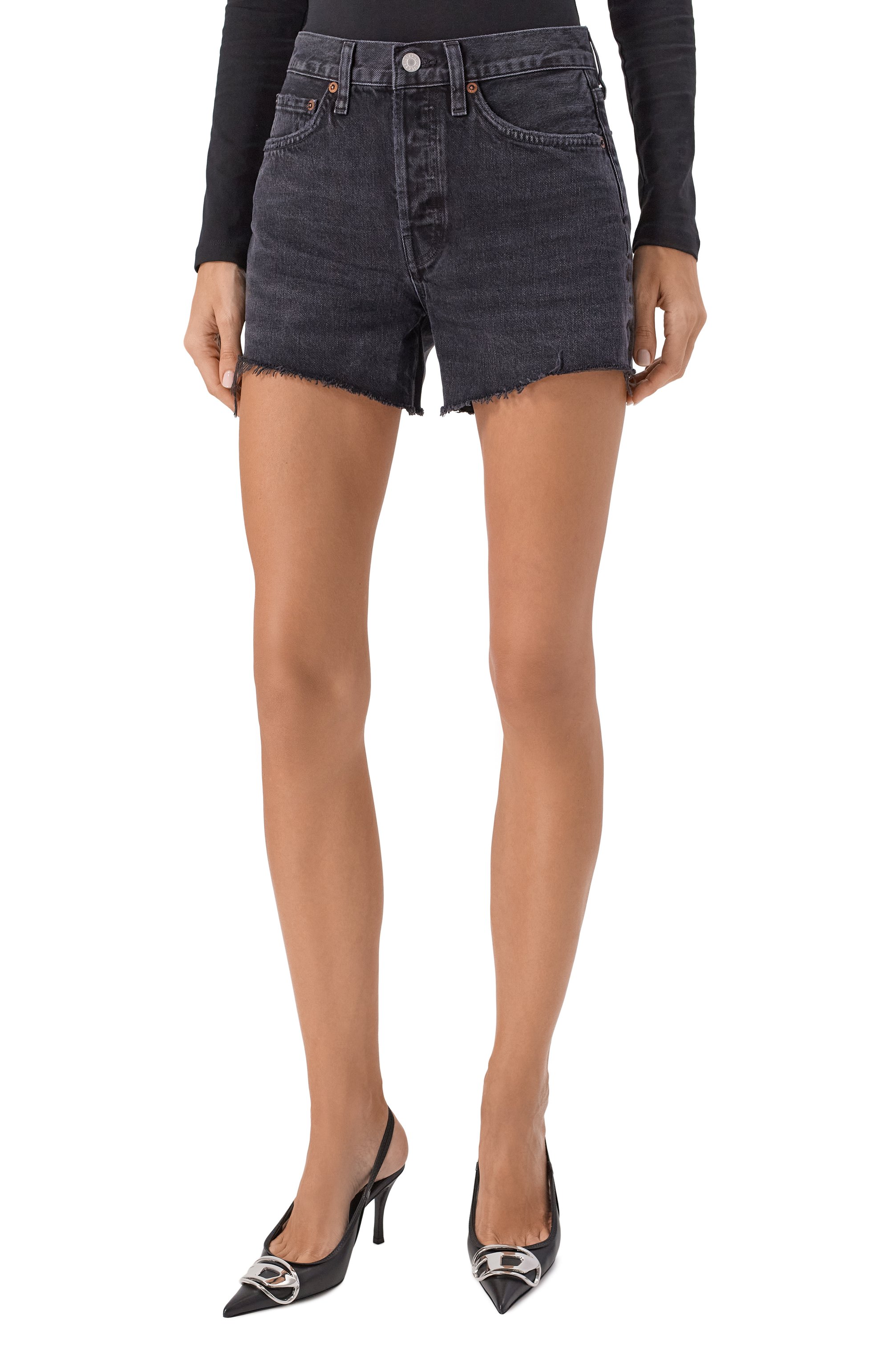 Джинсовые шорты AGOLDE, арт. A9010C-1157, фото 3