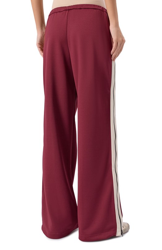 Брюки Palm Angels PWCJ039F25FAB001 Бордовый  PWCJ039F25FAB001 Фото 4