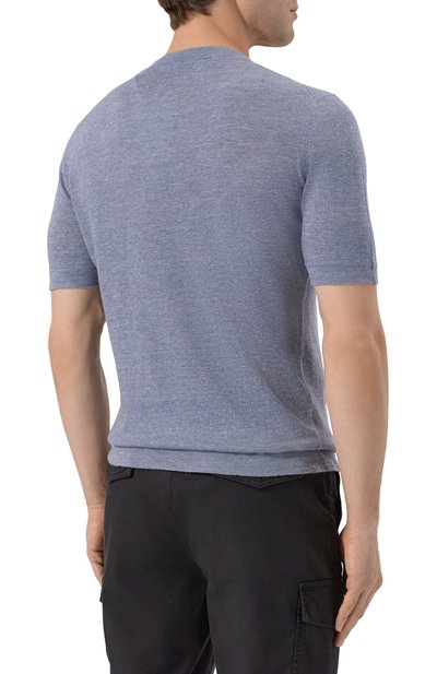 Футболка изо льна и хлопка BRUNELLO CUCINELLI, арт. M2L00340, фото 4