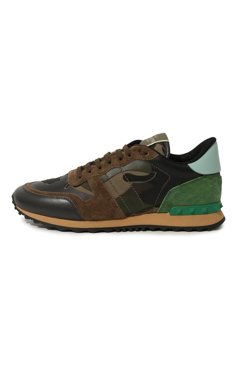 Мужские кожаные кроссовки rockrunner VALENTINO хаки цвета, арт. SY2S0723/TCC | Фото 4 (Материал внутренний: Текстиль; Подошва: Массивная; Статус проверки: Проверена категория; Материал утеплителя: Без утеплителя; Стили: Классический; Материал внешний: Натуральная кожа; Кросс-КТ: Низкие; Автоматизация ТО: Проставлено; Автоматизация состава: Проставлено; Автоматизация Diginetica: Не назначено)