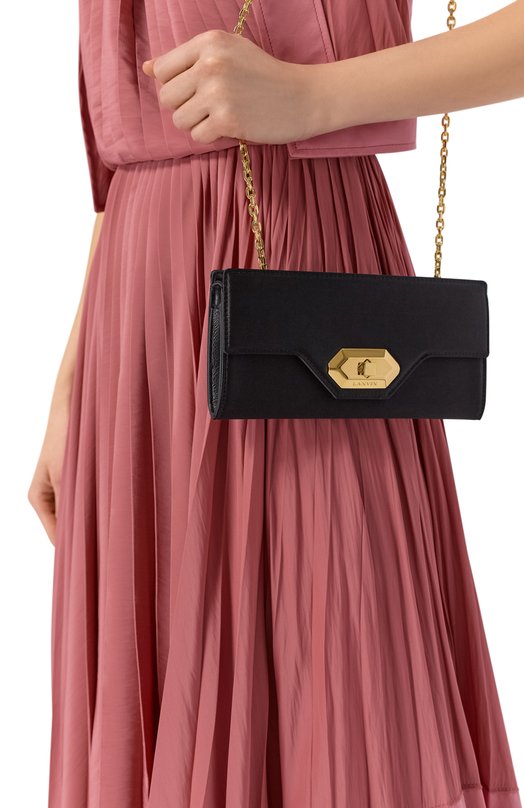 Клатч Invitation Lanvin LW-BGLEPM-RAS0-H25 Чёрный  LW-BGLEPM-RAS0-H25 Фото 2