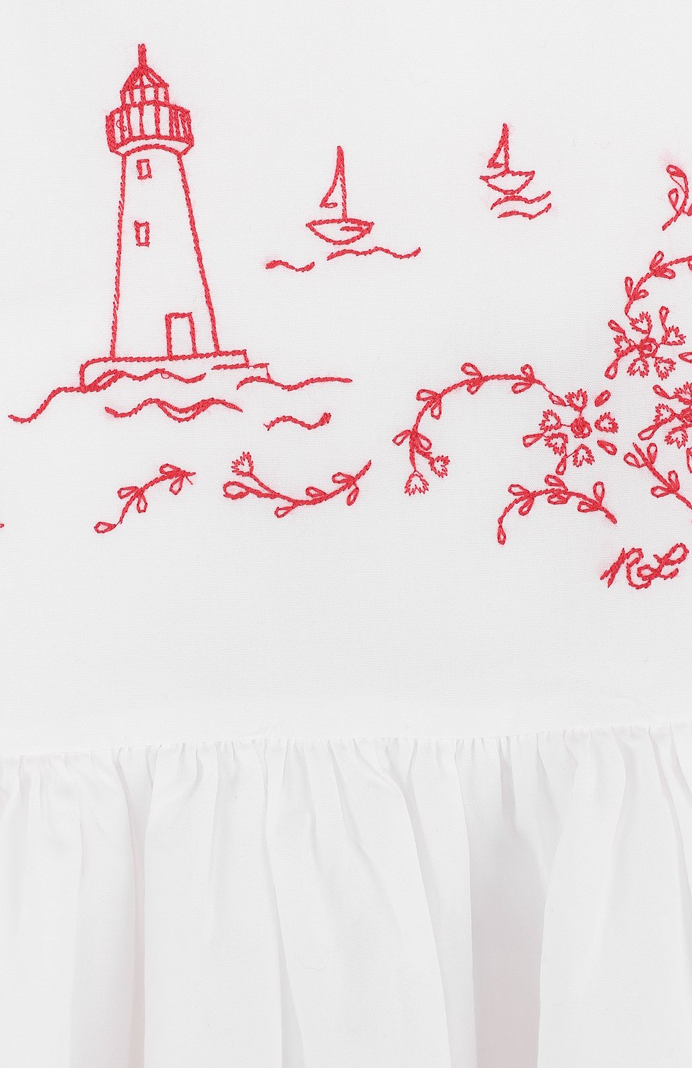 Хлопковый сарафан на бретельках с пуговицами на спине POLO RALPH LAUREN, арт. 311691368, фото 3