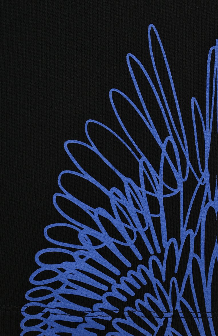 Детские хлопковые шорты MARCELO BURLON KIDS OF MILAN черного цвета, арт. 21E/B/MB/3200/0020/2-6Y | Фото 3 (Мальчики Кросс-КТ: Шорты-одежда; Материал внешний: Хлопок; Региональные ограничения белый список (Axapta Mercury): RU, Не проставлено; Материал сплава: Проставлено; Нос: Не проставлено; Ростовка одежда: 6 лет | 116 см)